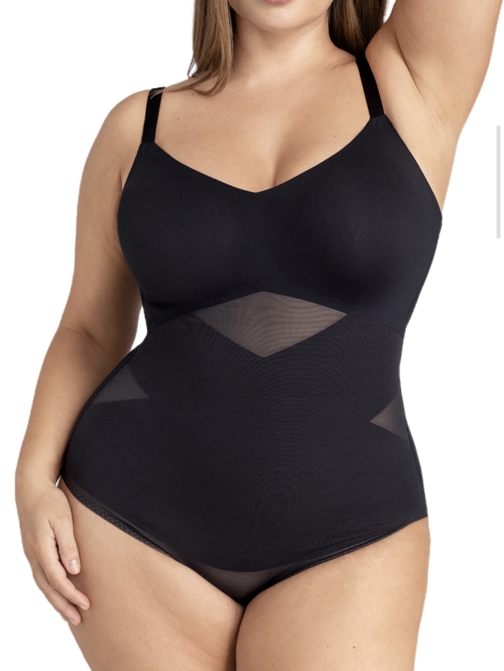 Honeylove Cami Seamless Black Shapewear Bodysuit - Women Intimates Size Medium - Picture 3 of 13